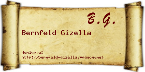 Bernfeld Gizella névjegykártya